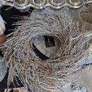 Alinterieur- kerstkrans - Zilver - glitter - 25 cm