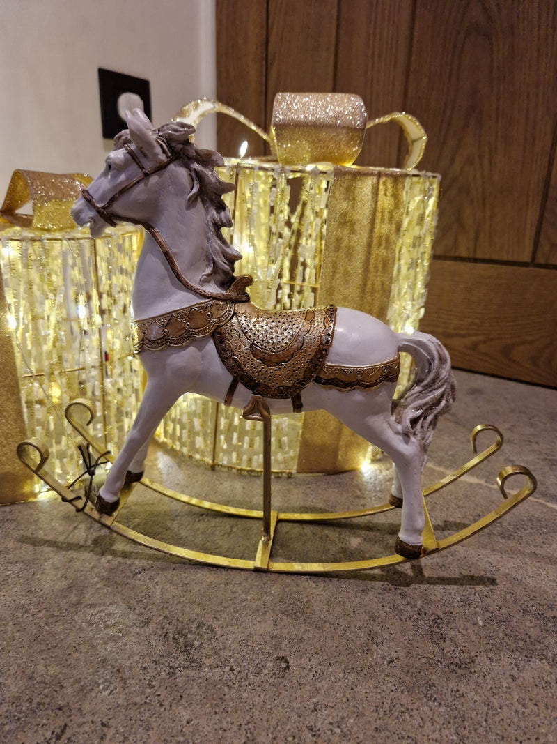 Alinterieur - Rocking horse - White gold