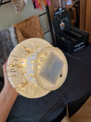 Alinterieur - Kerst - Kerstboom - Blurred White - Glas - Led - Batterijen - 17x17x42