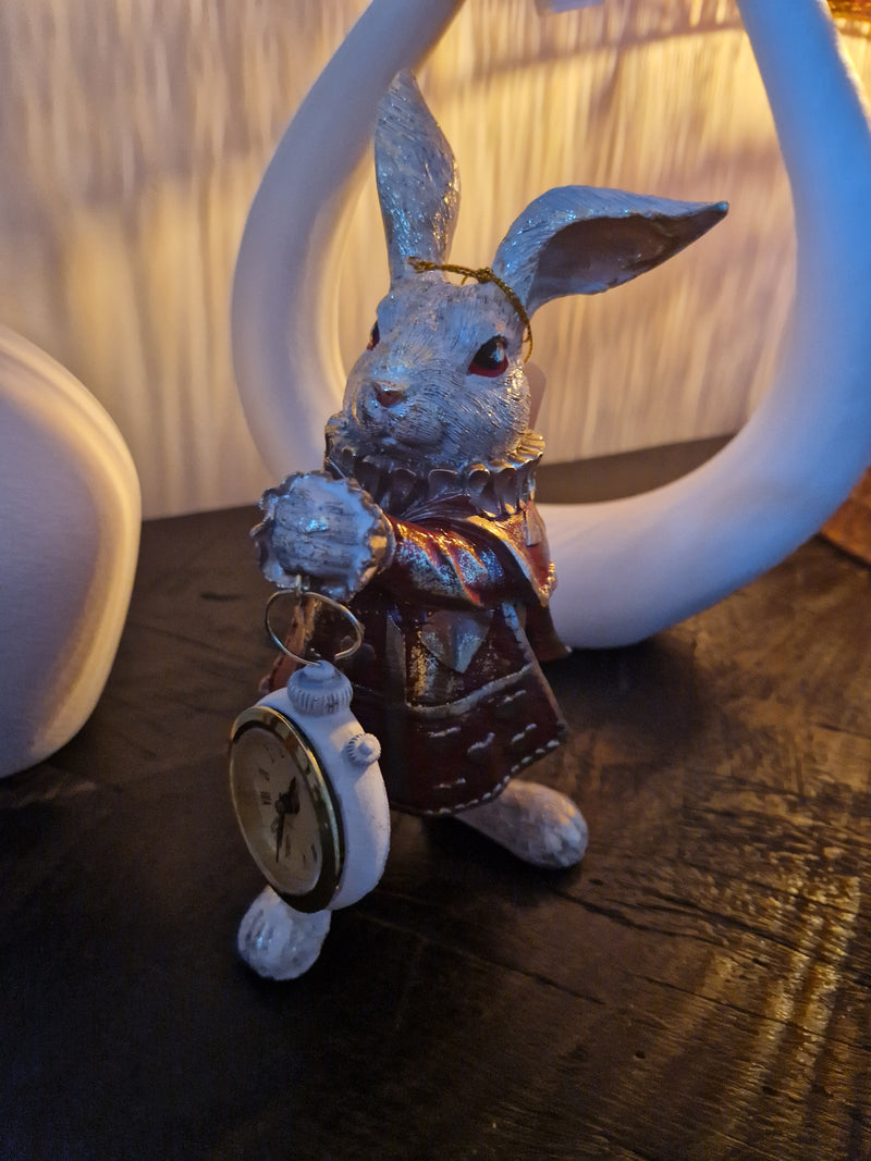 Alinterieur - Pasen - Alice in wonderland - Konijn met klokje - Roodgoud