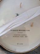 Alinterieur - Geurkaars in gouden schotel - OUD & AMBER - M-Chic - 18 branduren