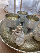 Alinterieur - Decoratief figuur - Vogel zittend - Gouden kroon