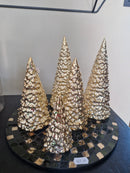 Alinterieur - Decoratieve kerstboom - Goud - relief - 3 formaten