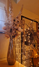 Alinterieur - Vaas - Amberkleur  - Glas - traanvorm