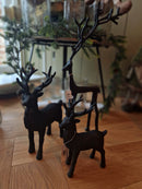 Alinterieur - Kerst - Rechtopstaand rendier/hert - Zwart - Poly