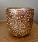 Alinterieur -  Theelicht - Windlicht - Kerst - Gold Mozaik - Glas