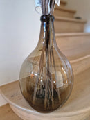 Alinterieur - Vaas - Mondgeblazen vaas - Bruinig glas - hoogte 43cm