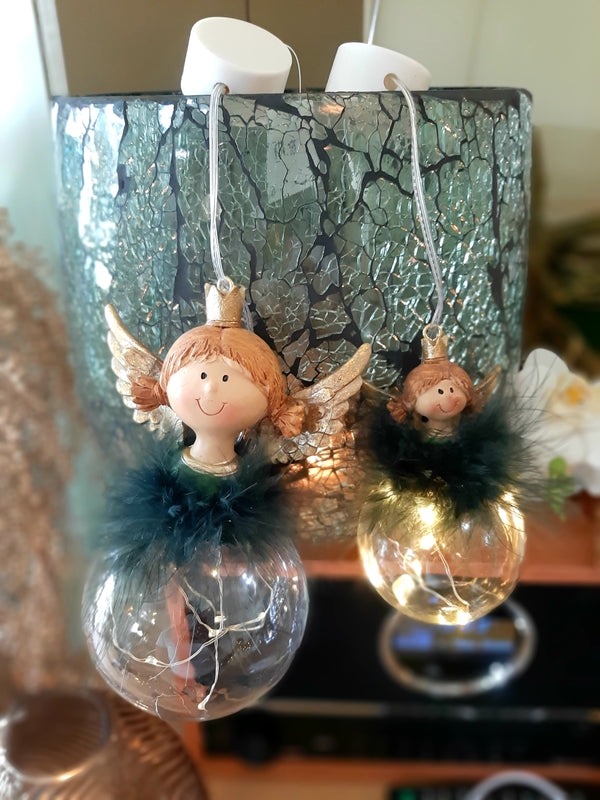 Alinterieur - Battery powered Christmas ball - Angel - LED