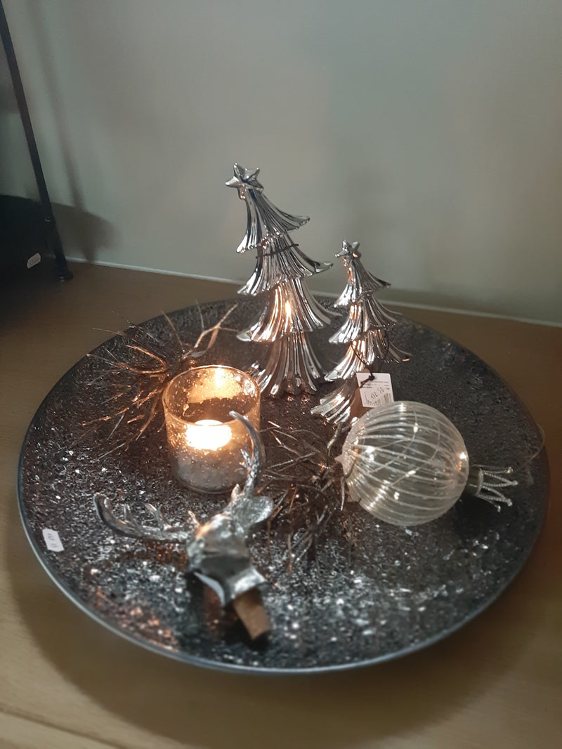 Alinterior - Weihnachtsbaum - Schräg _-Silber