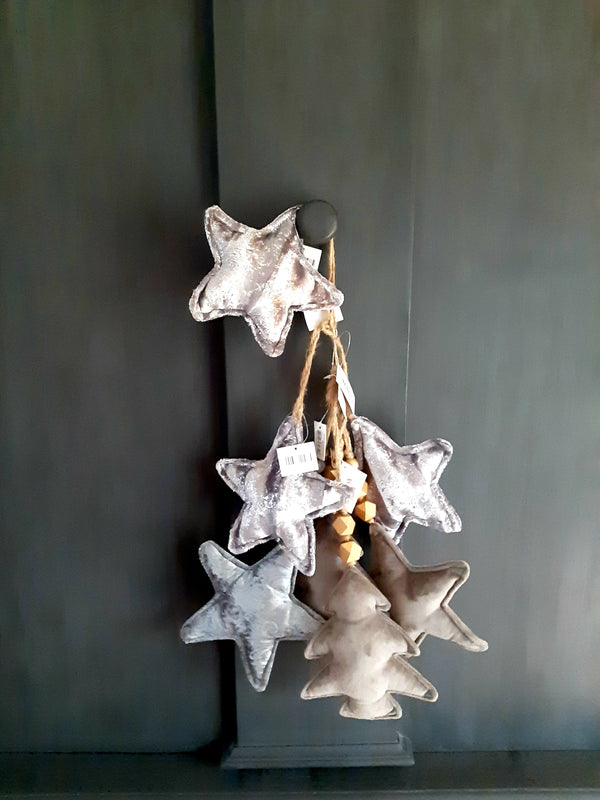 Alinterior - Christmas hanger - Velor - Grayscale