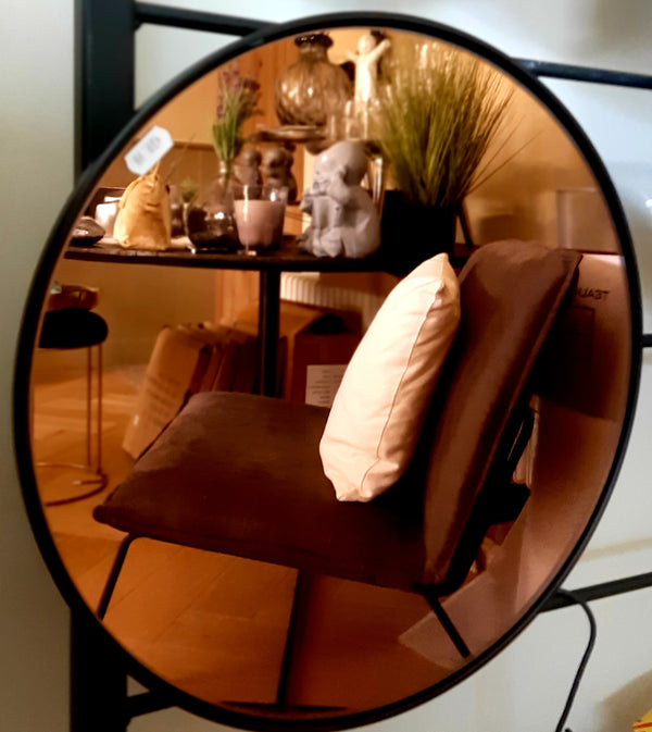 Alinterior - Mirror - Brown glass - 40cm