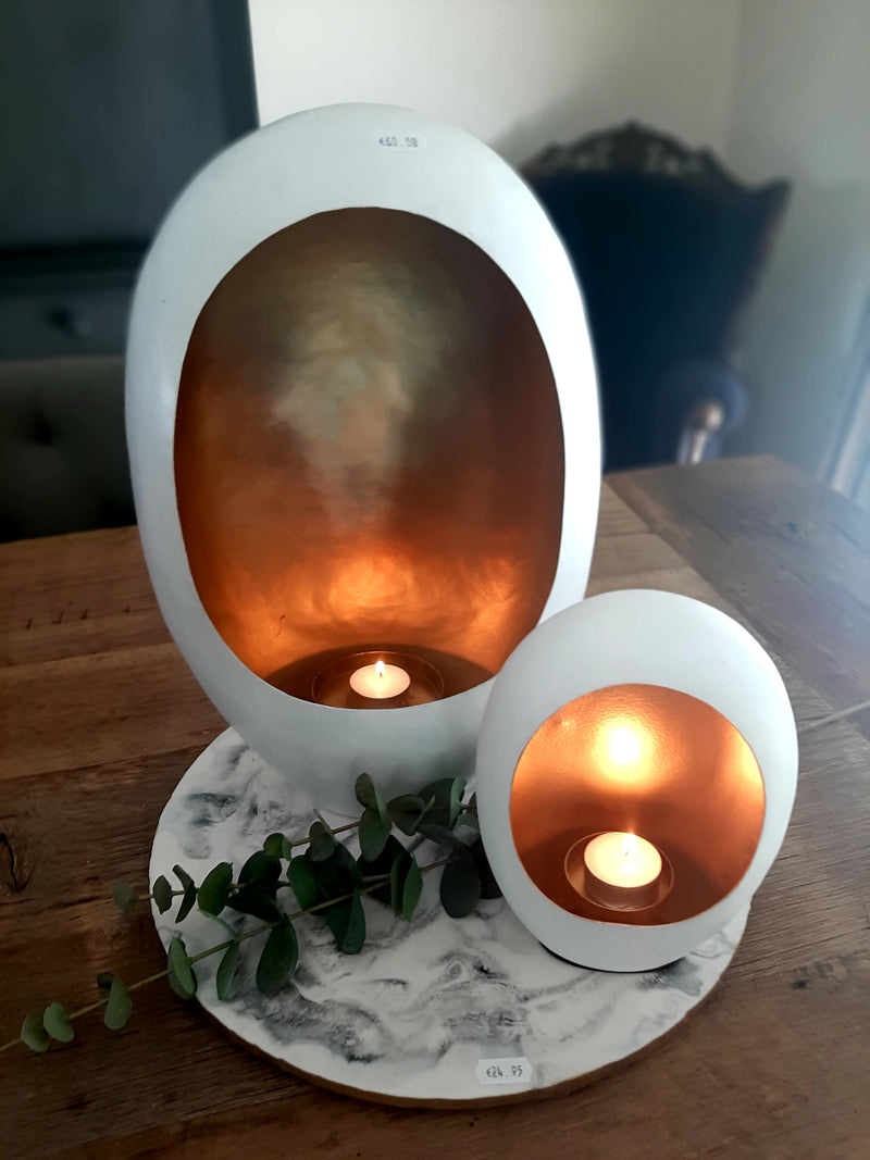 Alinterieur - Standing Egg - WitGoud - Smal