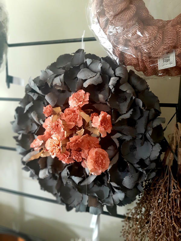 Al interior - Wreath - Palm cup - Dark gray - 45cm