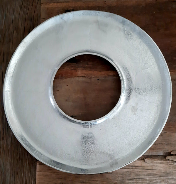 Alinterior - Dekorative Schüssel/Schale - Donutform - Rohnickel - 51 cm