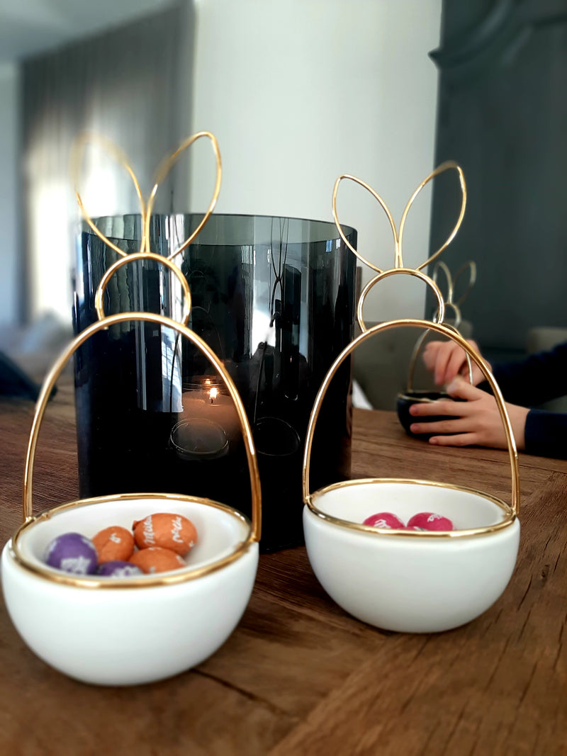 Alinterieur - Paasschaaltje/Eierkorfje/Eierschaal - Pasen - Konijn