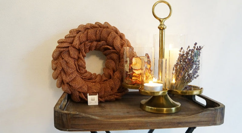 Alinterieur - Krans in jute - Roest - Diameter 30cm